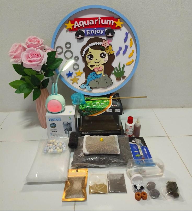 เซ็ตตู้ไม้น้ำ ขนาด 7 นิ้ว